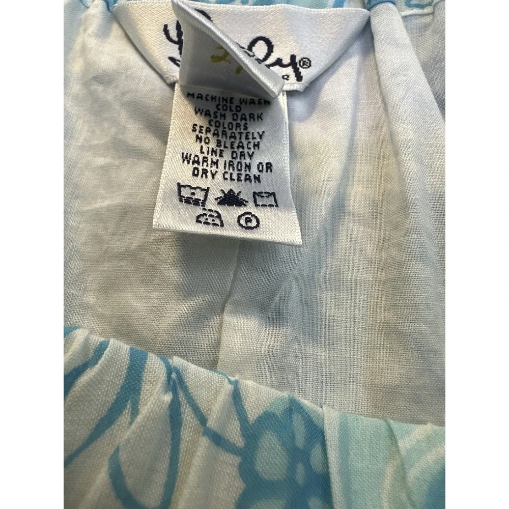 Lilly Pulitzer Tiered Knee Length Shopper Skirt Lion Cotton Size 8 New *Flaws - Picture 6 of 16